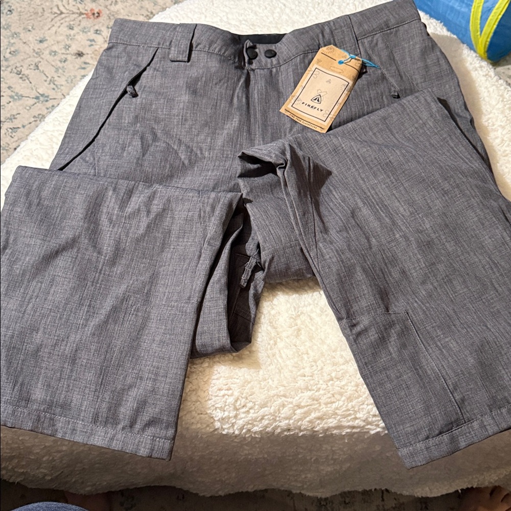 Men’s Firefly Ski Snowboard pants in Volcanic Glass Grey NWT
